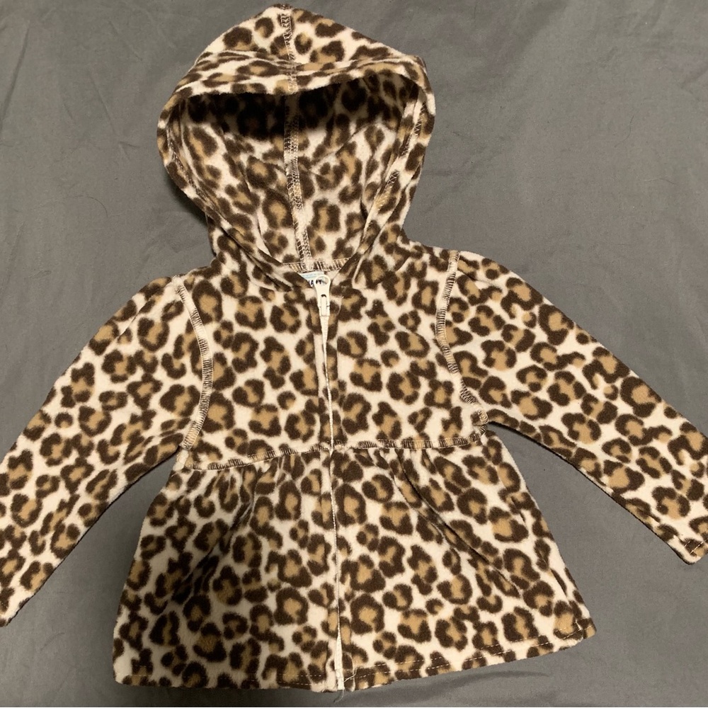 Old Navy  Leopard Print Zip Up Size 12-18 Months/ Carter’s Pull Over 18 Months